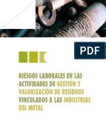 Riesgos Laborales en Las Actividades de Gestión y Valorización de Residuos Vinculados a Las Industrias Del Metal