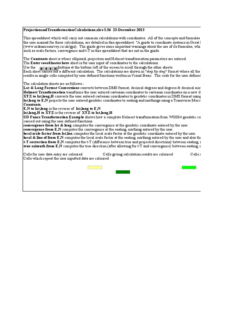 Geodetic Coordinate Transformation Tool | PDF | Latitude | Geodesy