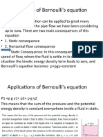 Applications of Bernoulli's Equation
