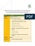 Programa Da Formacao em Monitoria e Avaliacao de Projectos