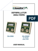 Analizador Desfibirlador Da 2006 Series User Manual