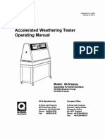 Accelerated Weathering Tester Operating Manual: Model: QUV/spray