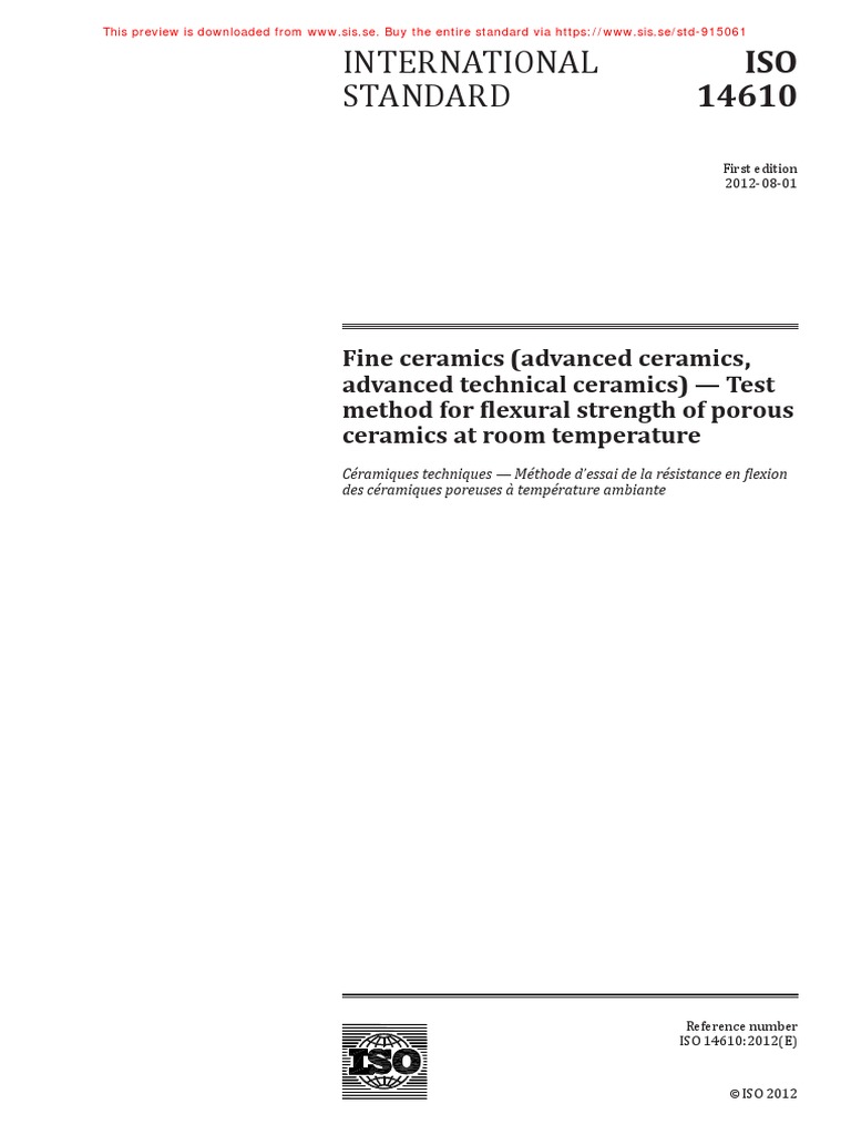 Iso 14610 2012 en PDF | PDF | International Organization For ...