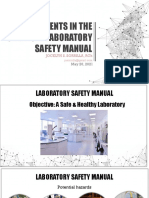 Laboratory Safety Manual Elements