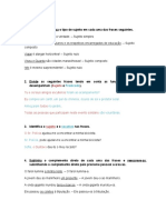 Soluções gramáticas para identificar funções sintáticas