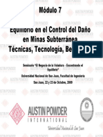 Módulo 7 - Equilibrio en Control de Daños en Voladuras Subte