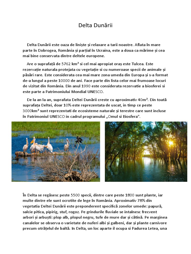 Delta Dunării | PDF