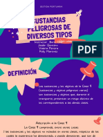 Sustancias Peligrosas de Diversos Tipos