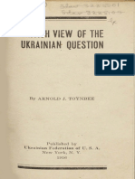 Toynbee 1916 British View of The Ukrainian Question