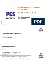 International Taxation and Technology Power Bi - Installation