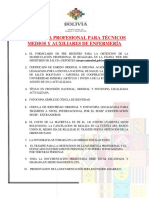 Matrícula Profesional para Técnicos Medios y Auxiliares de Enfermería 2021