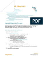 Hosting With Eduphoria: Hosted Migration Process