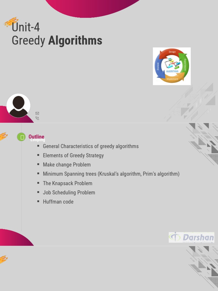 Unit-4 Greedy Algorithms | PDF | Code | Data Compression