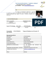 Perfil de Los Docentes