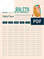 Weekly Planner BeNaturaleza