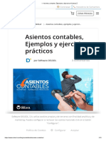 ▷ Asientos contables【Ejemplos y Ejercicios Prácticos】