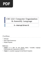 CSC 222: Computer Organization: & Assembly Language