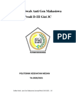 Daftar Swab Anti Gen Mahasiswa Prodi D-III Gizi 3C: Politeknik Kesehatan Medan TA:2020/2021