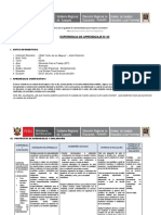 Experiencia de aprendizaje N°4 EPT 1° y  2° Avanzado  Prof Tineo