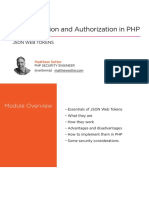 Authentication and Authorization in PHP: Json Web Tokens