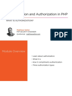 Authentication and Authorization in PHP
