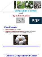 Class 2 - Chemical Composition of Cotton