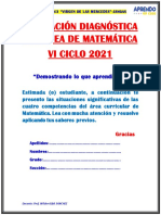 Evaluación Diagnóstica Del Área de Matemática