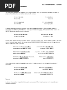 Handout Und Übungen - Wo - Und Da-Komposita