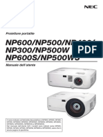 NEC Proiettore Portatile NP600/NP500/NP400/ NP300/NP500W NP600S/NP500WS Manuale Dell'utente