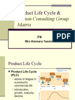 Product Life Cycle &: Boston Consulting Group Matrix