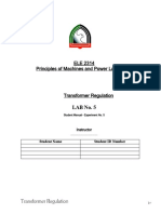 Lab 5 - Transformer Regulation - REF25988 - PP24