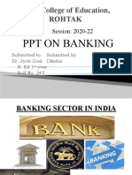 Vaish College of Education, Rohtak: PPT On Banking