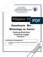 FILIPINO 10 - Q3 - Mod7 - Division SLEM No Key To Correction
