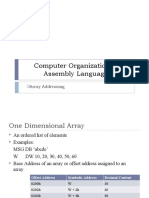 Computer Organization & Assembly Language: Array Addressing