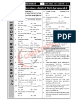 Class Exercises - Subject Verb Agreement-2