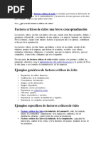 Factores Criticos Del Exito