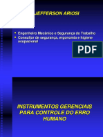 Instrumentos Gerenciais para Controle Do Erro Humano