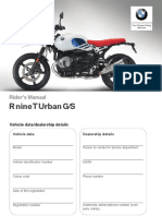 BMW Motorrad R NineT Urban G - S Owner's Manual