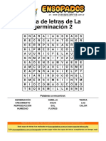 Sopa de Letras de La Germinación 2