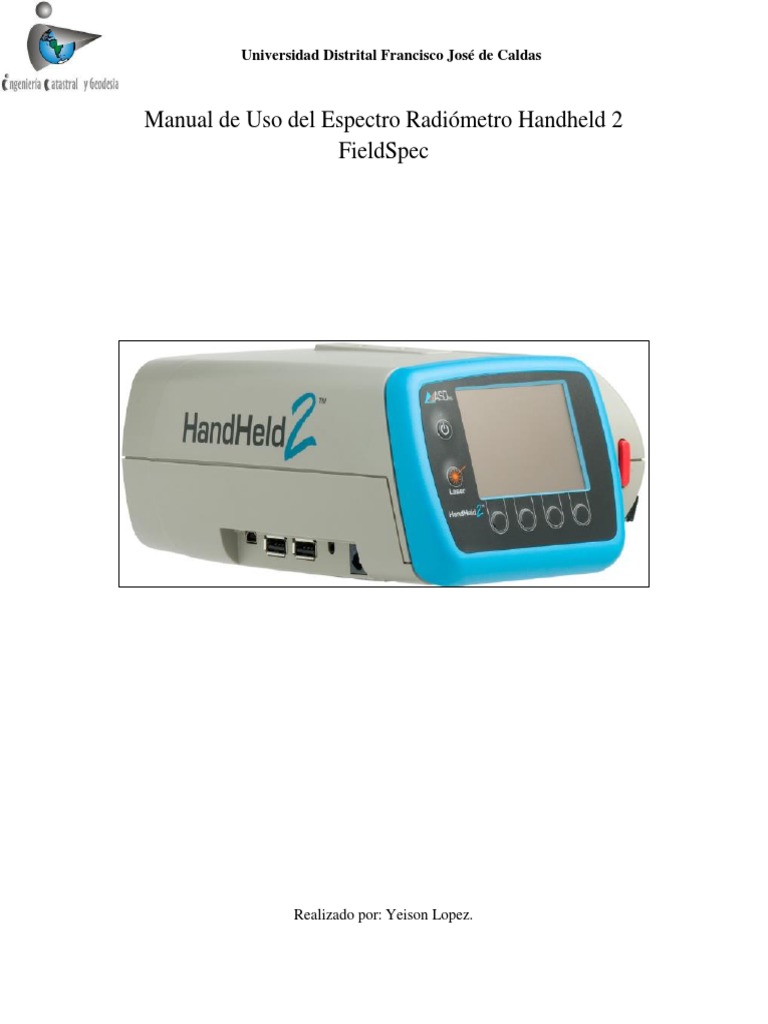 Fieldspec 3 Manual Pdf – FieldSpec® 3 User Manual – YFWHCY