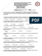 Examen de Diagnostico Primer Grado Tecnologias