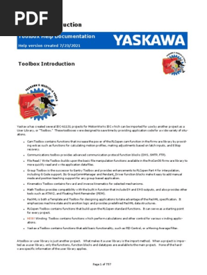 Yaskawa Toolbox Overview and Functions | PDF | Data Type | Integer
