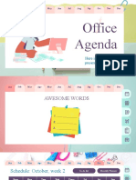 Plantilla PowerPoint de Agenda