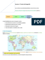 Teste 1 - Geografia