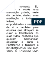 Meditação guiada para cura do feminino e da maternidade