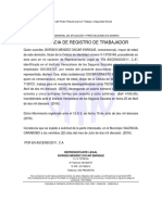 Registro trabajador IVSS técnico