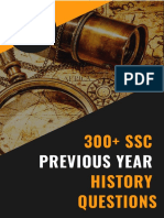 Previous Year: 300+ SSC History Questions