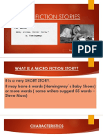 Moreira - Inglès - 6to - MICRO FICTION STORIES