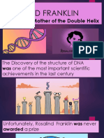 Rosalind Franklin - Unsung Mother of The Double Helix