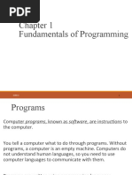 Fundamentals of Programming